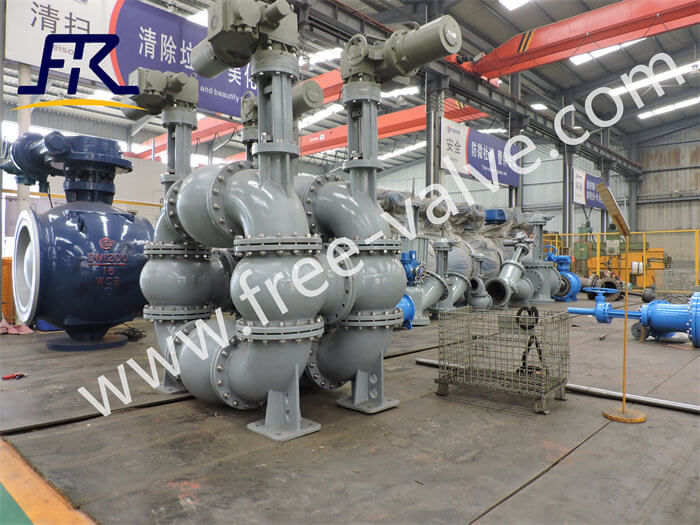 WCB Intelligent Operating Three Way Reversing Globe Slurry Valve FRJ943Y