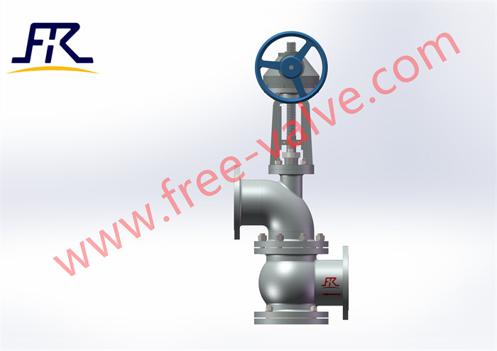 flat connection triplet commutation slurry globe valve FRJ543Y for Alumina slurry