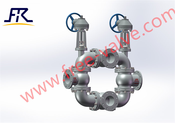 triplet Intelligent commutation aluminia process slurry globe valve