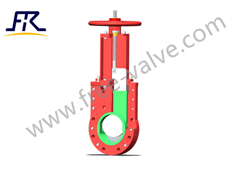 High Abrasion-Resistant Bidirectional PU Lined Knife Gate Valve for Mining valve