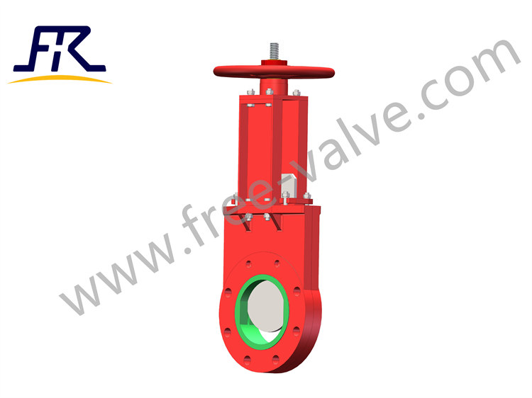 High Abrasion-Resistant Bidirectional PU Lined Knife Gate Valve for Mining valve