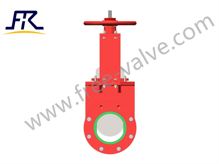 High Abrasion-Resistant Bidirectional PU Lined Knife Gate Valve for Mining valve