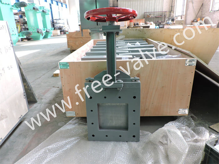 2-PC Ductile Iron Body split type body Rising Stem Knife Gate Valve