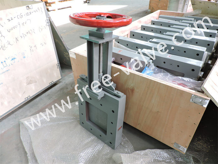 2-PC Ductile Iron Body split type body Rising Stem Knife Gate Valve