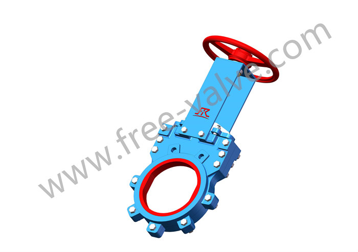 Bi-Directional Seal PU Rubber Lining Manual Knife Gate Valve