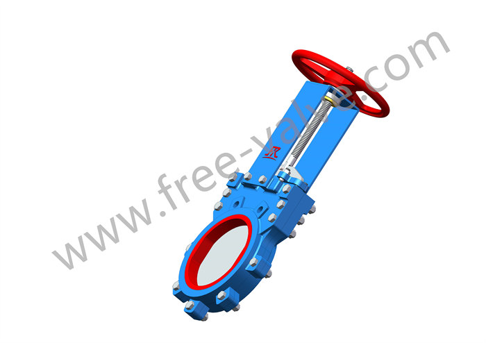 Bi-Directional Seal PU Rubber Lining Manual Knife Gate Valve