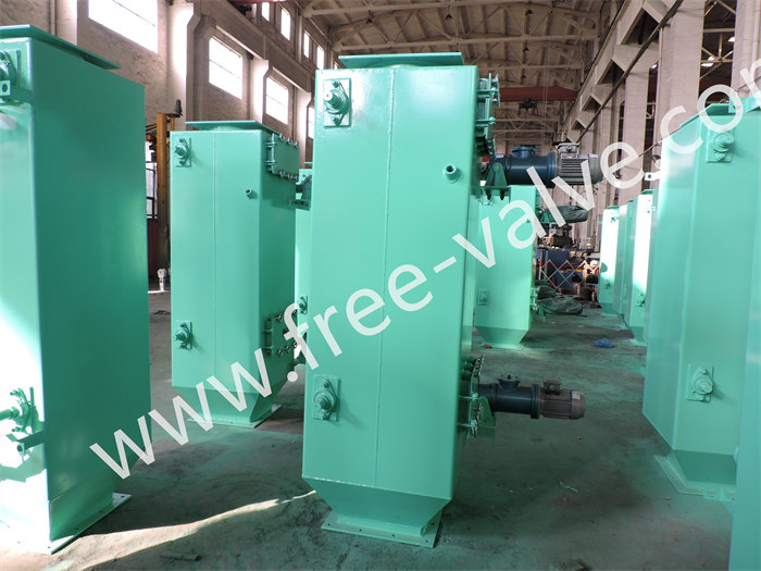 electric operating double Rotary disc flap feeding valve for fly ash system