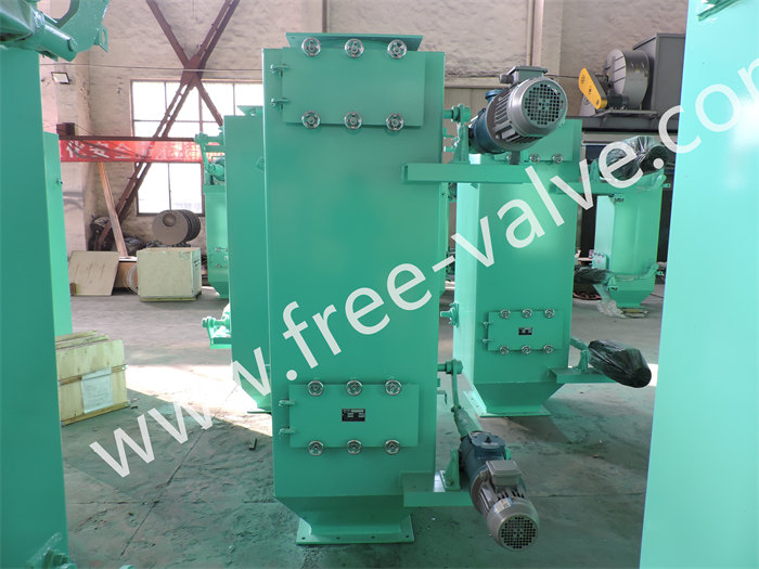electric operating double Rotary disc flap feeding valve for fly ash system