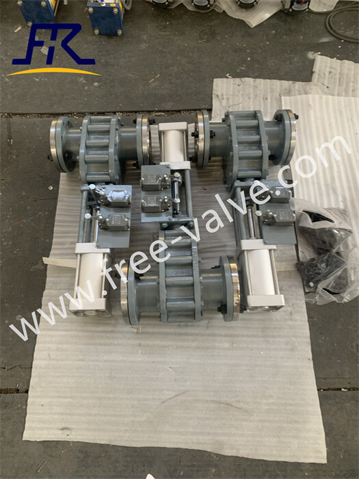 Pneumatic Actuator Ceramic Twin Disc equalizing Gate Valve