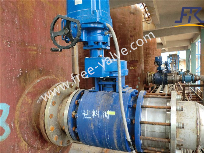 FREE-VALVE Brand Electric Operated Ceramic Lined Ball Valves Application
