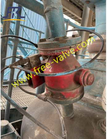 Pneumatic dome valves are installed at pneumatic conveying system for coal power plant