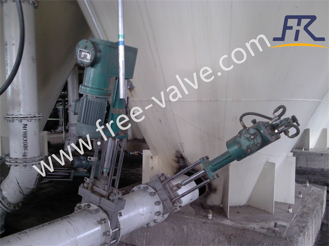 Electro hydaulic operated ceramic lined knife gate valve