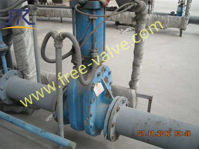 Pneumatic double disc gate valves application