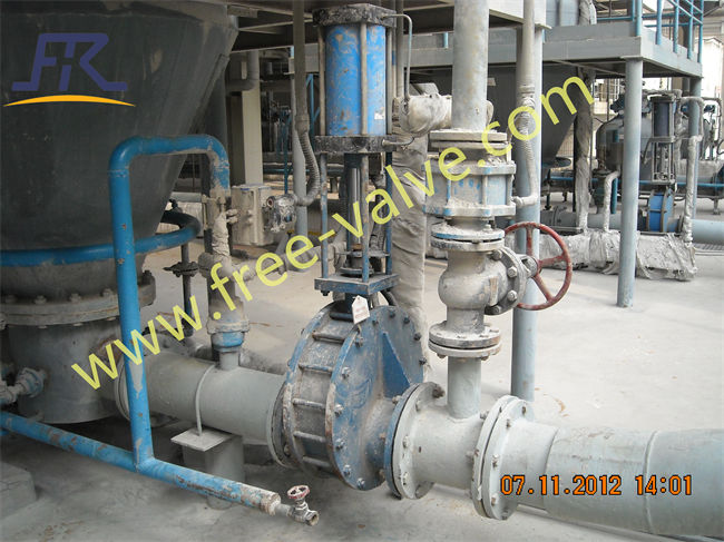 Pneumatic double disc gate valves application