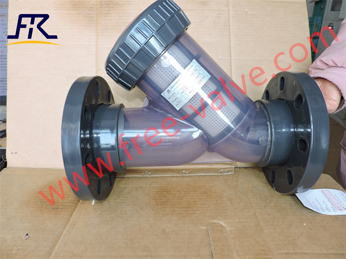 UPVC  Plastic Y typeStrainer for Liquid Filtration Online