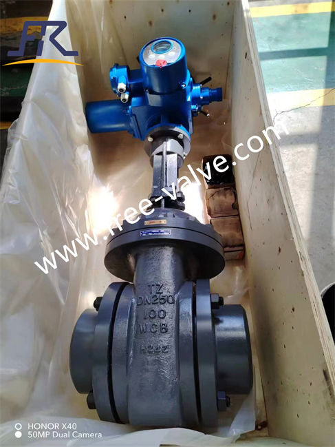Electric High pressure ceramic lined gate valve  for mining slurry