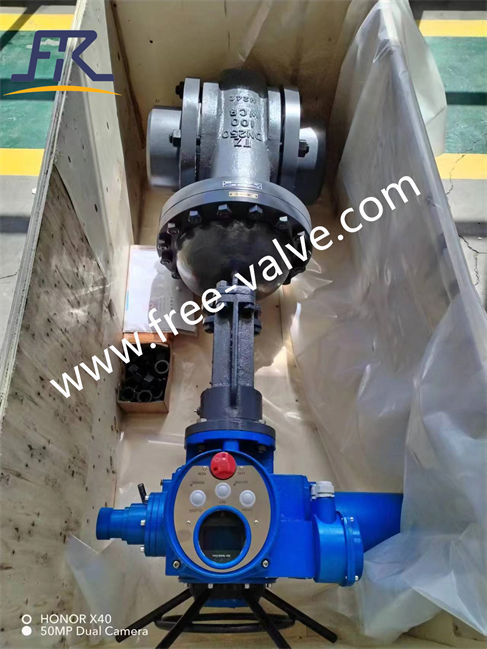 Electric High pressure ceramic lined gate valve  for mining slurry