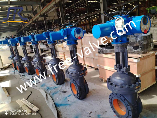 Electric High pressure ceramic lined gate valve  for mining slurry