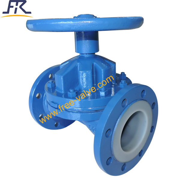 Manual Fluorine Lined Diaphragm Valve