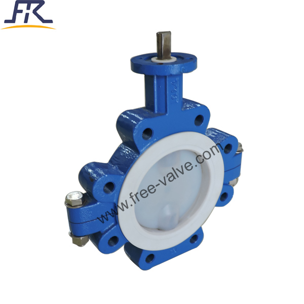 Bare Stem Fluorine Lined Butterfly Valve