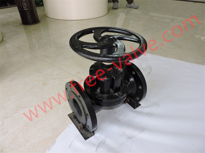 Corrosion-resistant PFA Lined Weir type Diaphragm Valve
