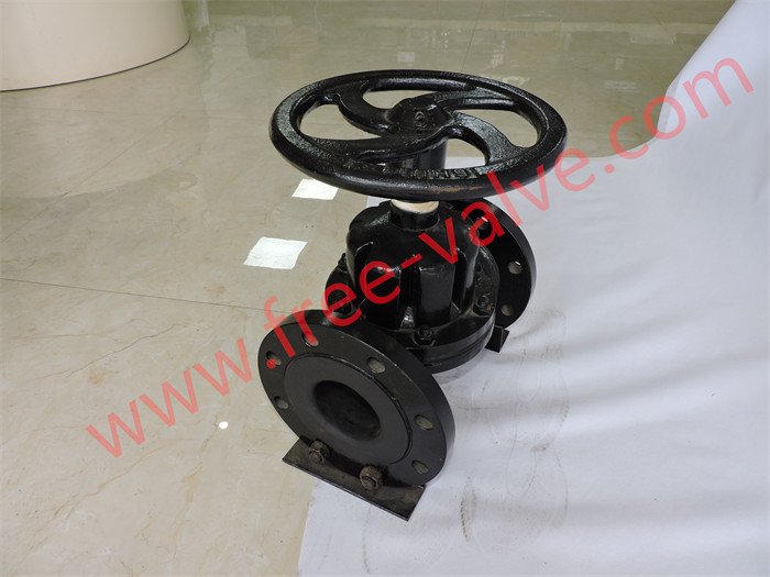 Corrosion-resistant PFA Lined Weir type Diaphragm Valve