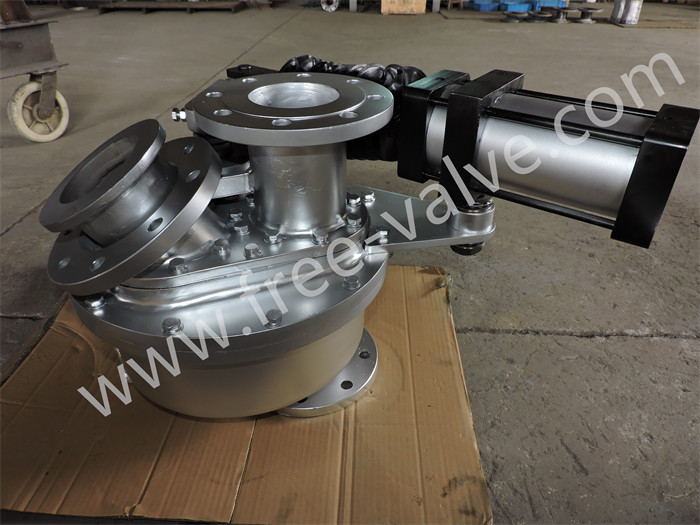 Wear Resistant Tungsten Carbide Rotary disc Y-Type Diverter Valve for pneumatic transport