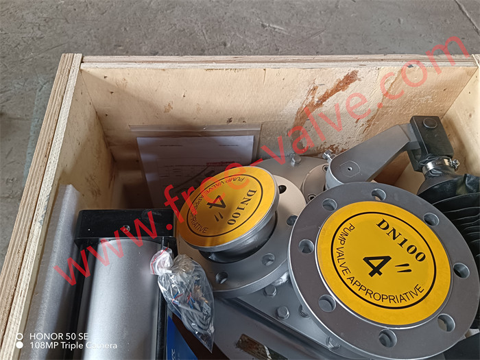 Pneumatic Twin-Outlet Diverting Rotary Disc Gate Valve for bulk material