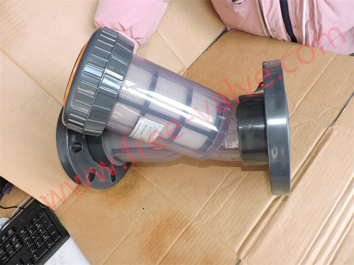 Loosen Flanged Clear Transparant UPVC Y Type Filter Strainer for Water Treatment