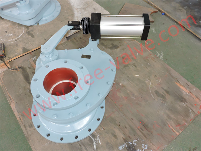 Pneumatic Ceramic Seat Rotary Slide Sheardisk Valve For Ash system