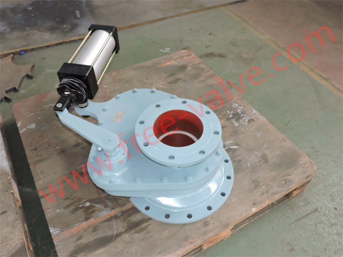 Pneumatic Ceramic Seat Rotary Slide Sheardisk Valve For Ash system