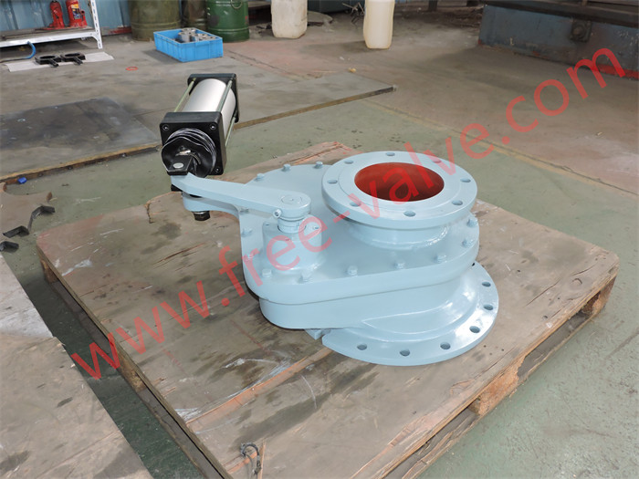 Pneumatic Ceramic Seat Rotary Slide Sheardisk Valve For Ash system