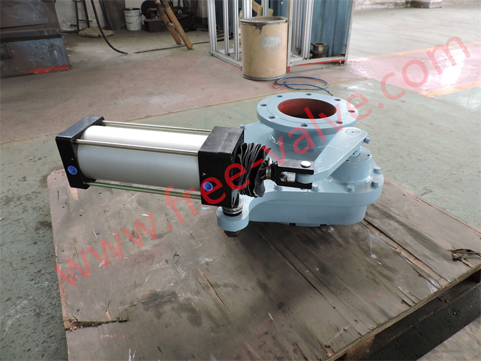 Pneumatic Ceramic Seat Rotary Slide Sheardisc Feeding gate valve For penumatic conveying system