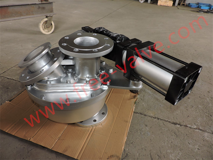 Dual Tunnel Diverter Valve with Pneumatic Actuator