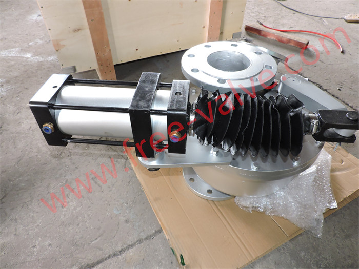 Dual Tunnel Diverter Valve with Pneumatic Actuator