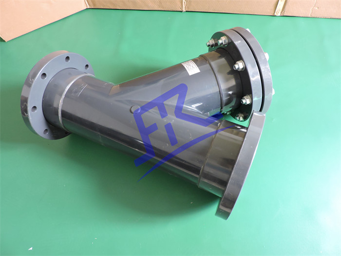 Loose Flange UPVC PVDF Y Type Filter Sediment Strainer for Chemical Water Treatment