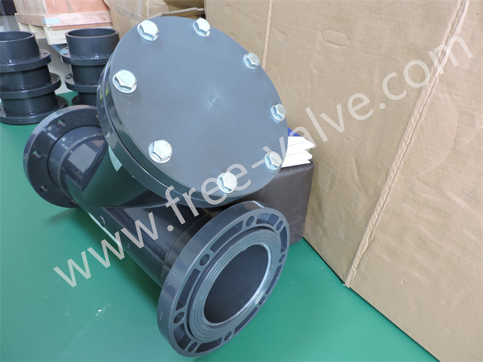 Loose Flange UPVC Y Type Sediment Strainer for Plumbing Parts or Pipe Fittings