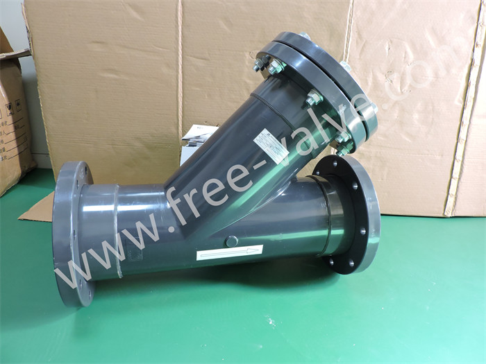 Loose Flange UPVC Y Type Sediment Strainer for Plumbing Parts or Pipe Fittings