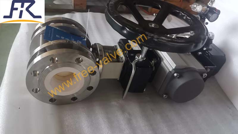 Ceramic V-Notch Segment  Ball Valves For Abrasive Slurry