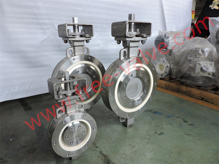 DN300 Wafer End CF8M Body Ceramic seat Butterfly Valve For Limestone