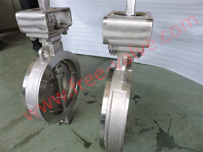 DN300 FRD672TC Wafer End Pneumatic Wear-Resistant ZrO2 Ceramic Seat Butterfly Valve