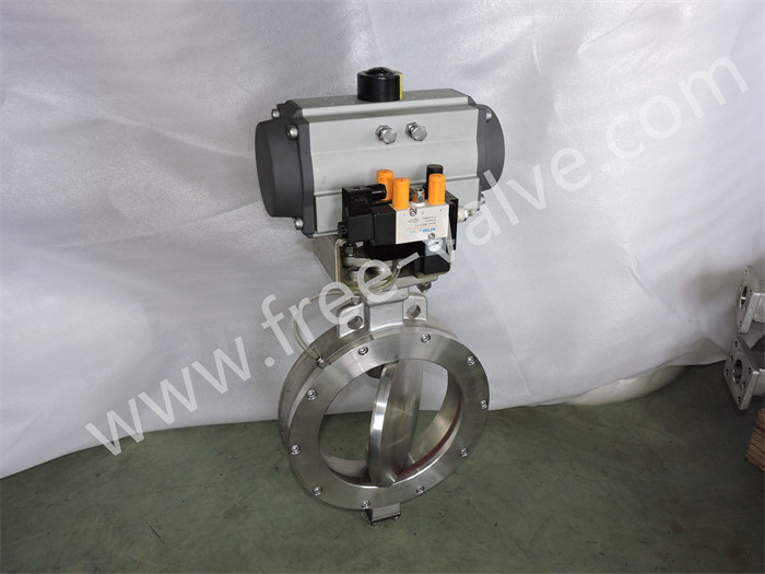 Pneumatic Wafer End Inflatable Seated Butterfly Valve for Fly Ash