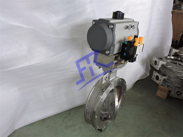 Wafer Concentric Rubber Inflatable Seat Butterfly Valve with replacetable seat for Dry Solids