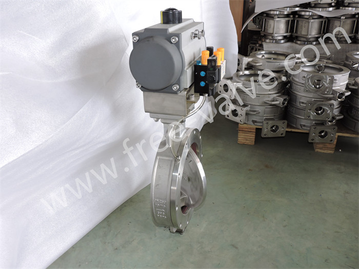 Pneumatic Wafer End Resilient Sealed Inflatable Seat Butterfly Valve