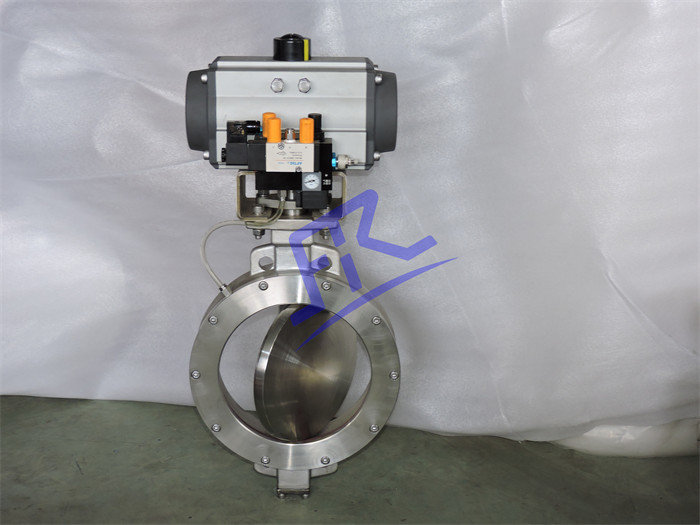 Wafer Concentric Rubber Inflatable Seat Butterfly Valve with replacetable seat for Dry Solids