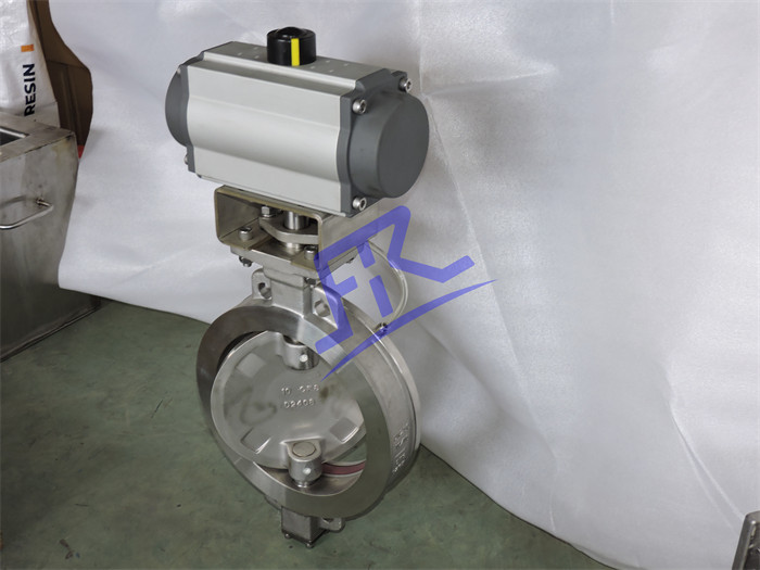 Wafer Concentric Rubber Inflatable Seat Butterfly Valve with replacetable seat for Dry Solids