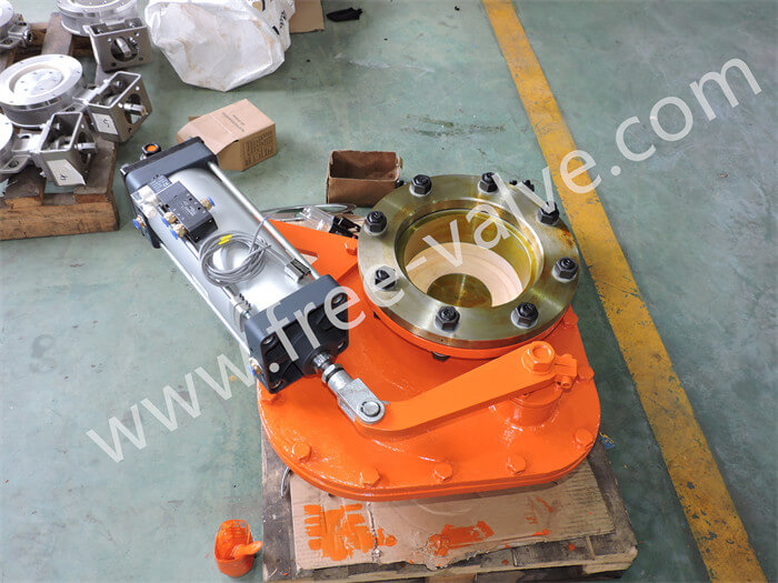 Pneumatic Ceramic Seat Swing Sheardisc Feeding Gate Valve for Bulk Material