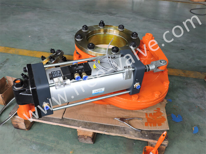 Pneumatic Ceramic Seat Swing Sheardisc Feeding Gate Valve for Bulk Material
