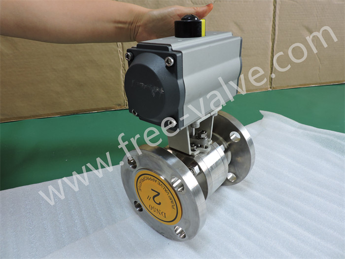 Pneumatic V type Adjusting Ceramic Lined Composite Ball Valves for paper pulp