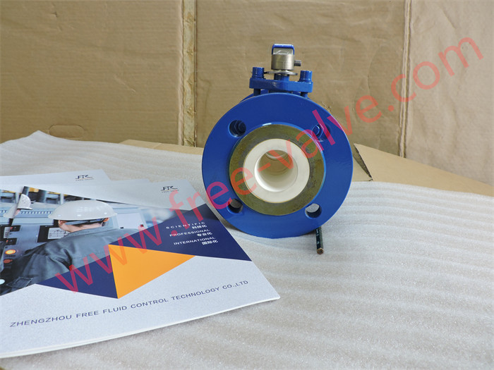 Pneumatic ceramic lined ball valve With Two Piece Body